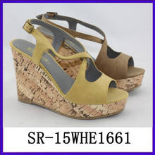 Fashion strappy jelly wedge shoes custom wedge shoe ladies shoes wedges